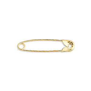 201 Stainless Steel Safety Pins, Golden, 39x8x1.5mm, Pin: 1mm