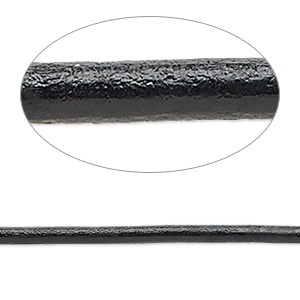 Greek Leather Cord - Black 2mm
