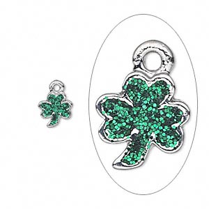 Charms Enameled Metals Greens