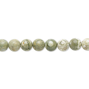 Beads Grade B Green Rhyolite