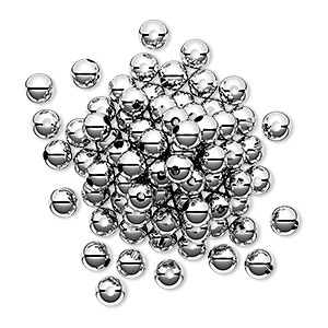 Silver Spacer Beads, Silver Beads, Sterling Silver Bead, Metal Beads, Silver Flatten Beads, Jewelry Supplies