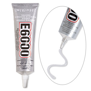 Adhesive, E6000&reg; Jewelry and Craft Adhesive, clear. Sold per 2-fluid ounce tube.
