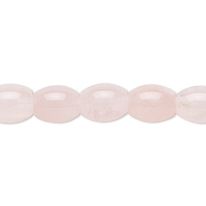 Bead, rose quartz (natural), 10x8mm oval, B grade, Mohs hardness 7. Sold per 15-1/2&quot; to 16&quot; strand.