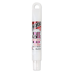 Adhesive, E6000® Fray Lock™, crystal clear. Sold per 2-fluid ounce