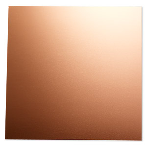 Sheet, anodized aluminum, copper, 5-3/4 x 5-3/4 inch square, 20