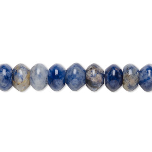 Bead, sodalite (natural), 8x5mm rondelle, B grade, Mohs hardness 5 to 6. Sold per 15-1/2&quot; to 16&quot; strand.