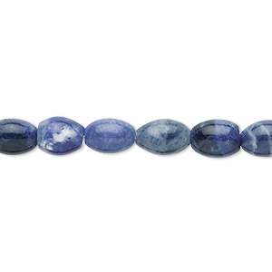 Bead, sodalite (natural), 8x6mm oval, B grade, Mohs hardness 5 to 6. Sold per 15-1/2&quot; to 16&quot; strand.