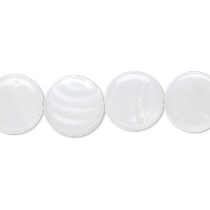 White Shell Beads, Bleached, Mother of Pearl, Round, 4mm 6mm 8mm 10mm 12mm,  Length 15”