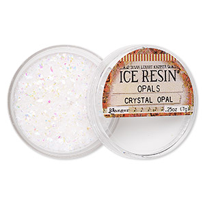 Glitter, ICE Resin&reg;, plastic, Crystal Opal. Sold per 0.11-ounce jar.
