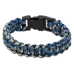 blue bracelet survival bracelet men and women bracelet Paracord bracelet