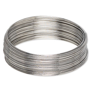 Memory Wire Imitation rhodium-plated Silver Colored