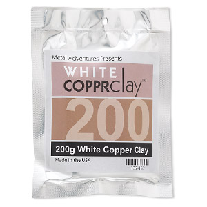 COPPRclay&#153;, white, 1850-degree formula. Sold per 200-gram pkg.
