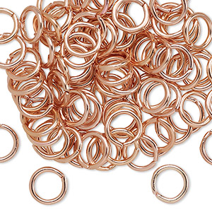 Open Jump Rings Aluminum Copper Colored