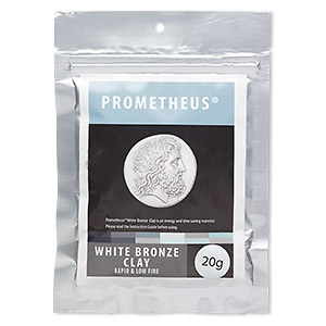 Prometheus&reg; white bronze clay, rapid and low fire. Sold per 20-gram pkg.