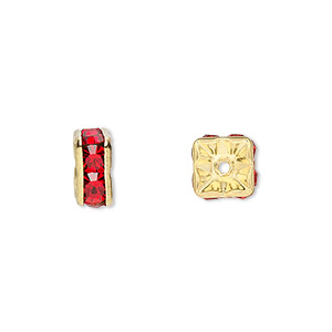 Beads Gold Plated/Finished Reds