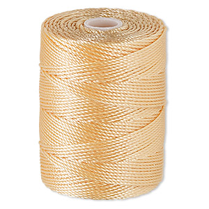 Thread, Silkon #1 Light Weight White Bonded Nylon Beading Thread, Nylon  Beading Thread 