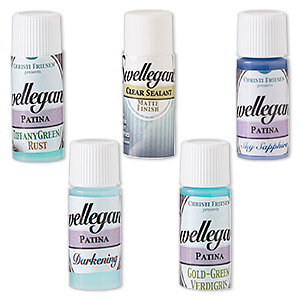 Patina and sealant, Swellegant!&#153;, assorted colors. Sold per pkg of (5) 0.25-ounce bottles.