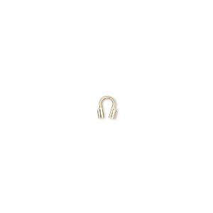 Wire protector, Accu-Guard&#153;, 14Kt gold-filled, 4mm tube, 0.8mm inside diameter. Sold per pkg of 10.