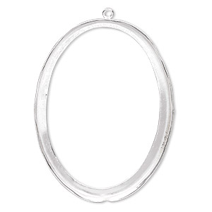 Focal, fine silver, 41x31mm oval with open back and 40x30mm oval setting. Sold individually.