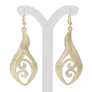 Fishhook Earrings Gold Plated/Finished Gold Colored