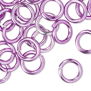 Open Jump Rings Aluminum Purples / Lavenders