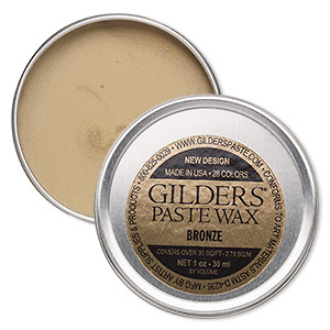 Wax paste, Gilders Paste&reg;, bronze. Sold per 1-ounce canister.