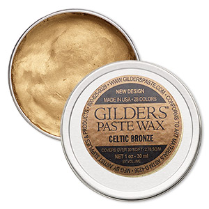 Wax paste, Gilders Paste&reg;, Celtic bronze. Sold per 1-ounce canister.