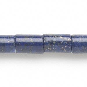 Bead, lapis lazuli (dyed), 14x9mm-15x10mm round tube, C grade, Mohs hardness 5 to 6. Sold per 15-inch strand.