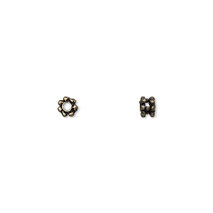 Spacer Beads Brass Plated/Finished Gold Colored