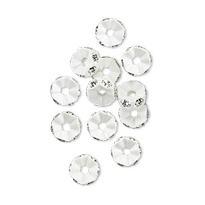 Spacer Beads Crystal Whites