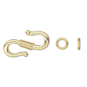 S Hook Gold Plated/Finished Gold Colored
