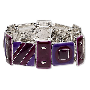 Stretch Bracelets Purples / Lavenders Everyday Jewelry