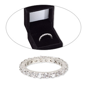 Finger Rings Cubic Zirconia Clear