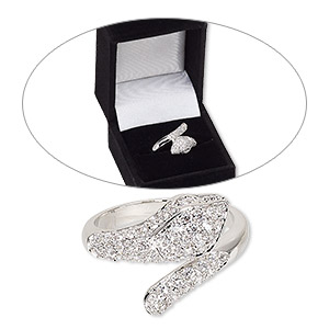 Finger Rings Cubic Zirconia Clear