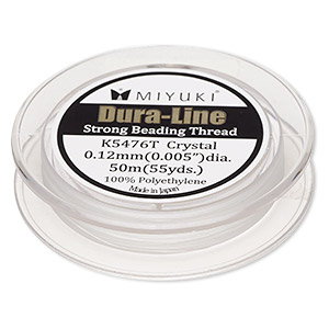 Miyuki DURA-LINE Smoke Grey .12mm beading thread 50 Meter
