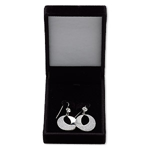 Fishhook Earrings Rhodium-finished Silver Colored