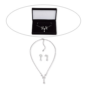 Jewelry Sets Cubic Zirconia Silver Colored