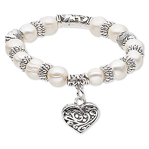 Dance + Stainless Steel + Charm Bracelets + 6 1/2 Inches to 7 1/2 Inches + Charm Bracelets