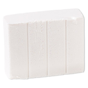 Tray, porcelain, white, 5-1/2 inches. Sold per pkg of 3. - Fire Mountain  Gems and Beads