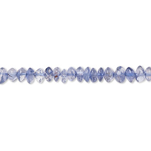 Bead, iolite (dyed), 3x2mm-5x3mm hand-cut smooth rondelle, C grade, Mohs hardness 7 to 7-1/2. Sold per 15-1/2&quot; to 16&quot; strand.