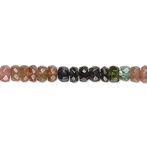 Natural Multi Tourmaline faceted Pear shape beads Gemstone 5X6 mm to 5X9 mm Approx Size Beads 7 inch strand approx  M No 5400