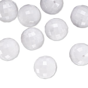 Tag, plastic and string, white, 4/5 x 2/5 inch. Sold per pkg of 100. - Fire  Mountain Gems and Beads