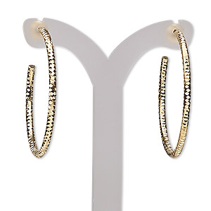Hoop Earrings Gold Plated/Finished Gold Colored