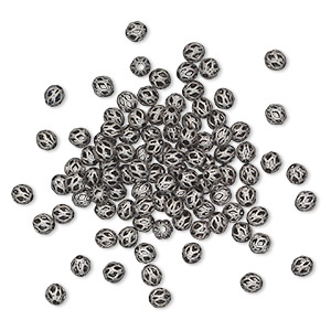 Spacer Beads Silver Plated/Finished Silver Colored