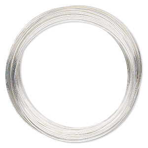 Memory wire, Beadalon&reg;, silver-plated carbon steel, 2-1/4-inch bracelet, 0.65mm thick. Sold per 1-ounce pkg, approximately 65 loops.