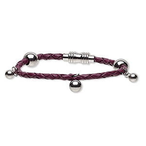 Other Bracelet Styles Leather Purples / Lavenders