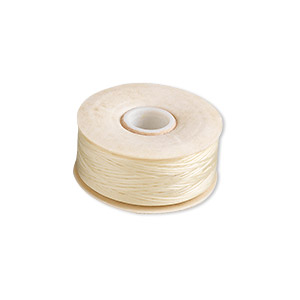 Nymo Nylon Beading Thread, Spool, Size B White, 350 Yards (1,050 feet) -  AngularByDesign LLC
