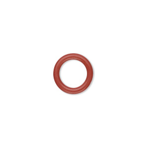 Soldered Closed Jump Rings Rubber Reds