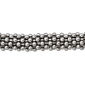 Bead, antique silver-plated copper, 9x2mm star. Sold per 1-troy ounce pkg, approximately 50-60 beads.