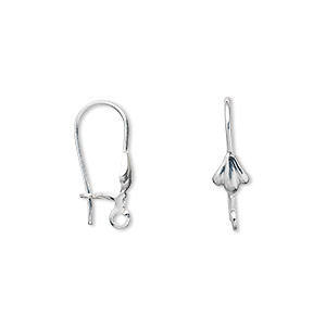 Hook Ear Wire Findings Silver Plated/Finished Silver Colored